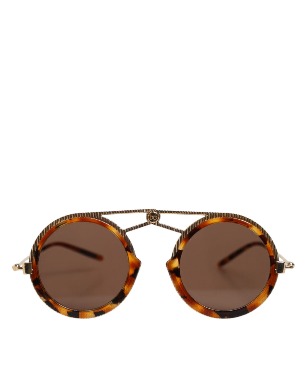 Dolce &amp; Gabbana Gold Havana Frame DG Fatto A Mano Eyewea Sunglasses
