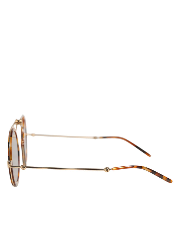 Dolce &amp; Gabbana Gold Havana Frame DG Fatto A Mano Eyewea Sunglasses