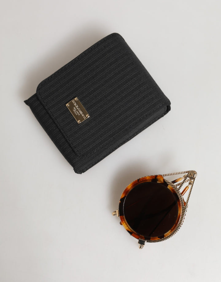 Dolce &amp; Gabbana Gold Havana Frame DG Fatto A Mano Eyewea Sunglasses