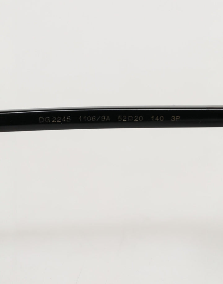 Dolce &amp; Gabbana Matte Black Steel Frame Gray Lens Sunglasses