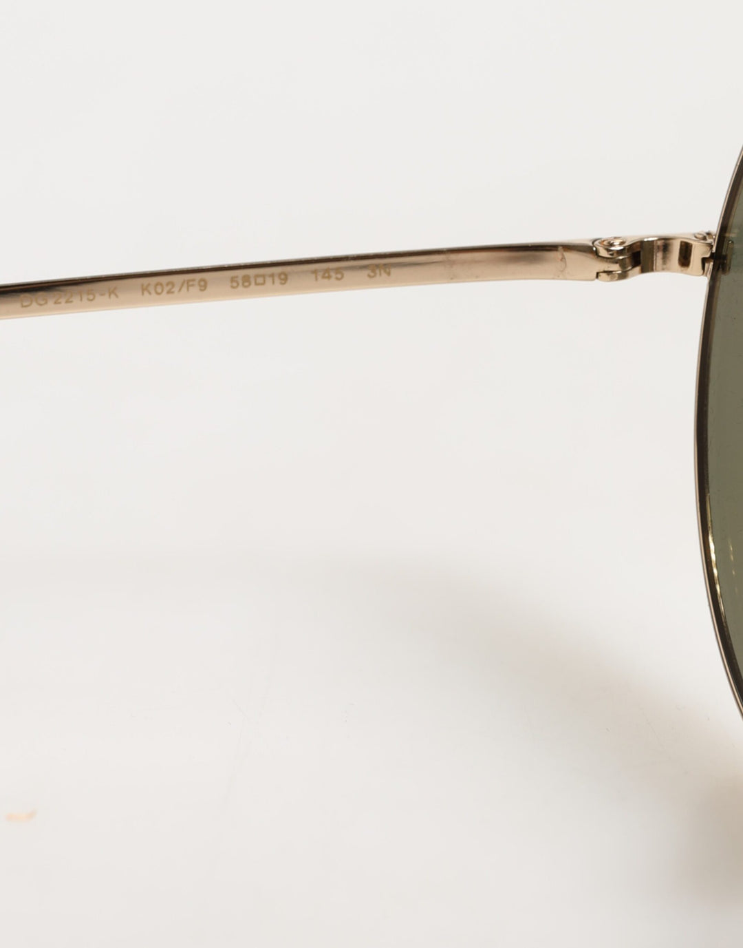 Dolce &amp; Gabbana Gold Metal Round Shades Eyewear Sunglasses