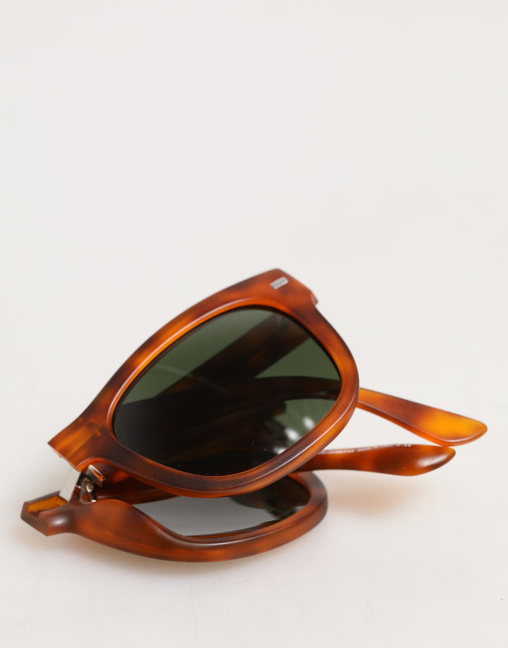 Dolce &amp; Gabbana DG6089 Havana Full Rim Round Lenses Foldable Sunglasses
