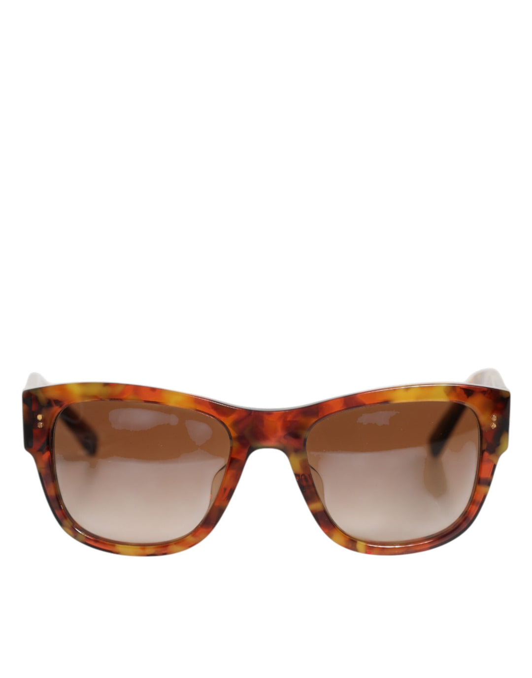 Dolce &amp; Gabbana DG4338F Brown Havana Full Rim Round Lenses Sunglasses