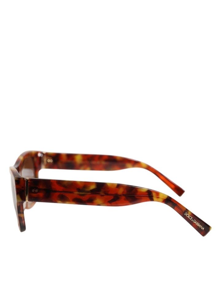 Dolce &amp; Gabbana DG4338F Brown Havana Full Rim Round Lenses Sunglasses
