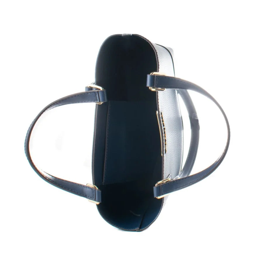 Michael Kors Blue Leather Tote Bag