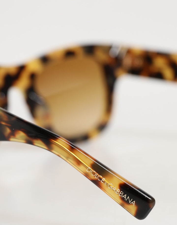 Dolce &amp; Gabbana DG4379F White Tortoiseshell Gradient Acetate Shades Sunglasses