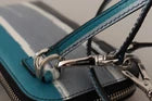 Dolce &amp; Gabbana Blue Leather Cross Body Neck Strap Card Slot Phone Pocket