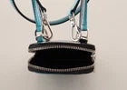 Dolce &amp; Gabbana Blue Leather Cross Body Neck Strap Card Slot Phone Pocket