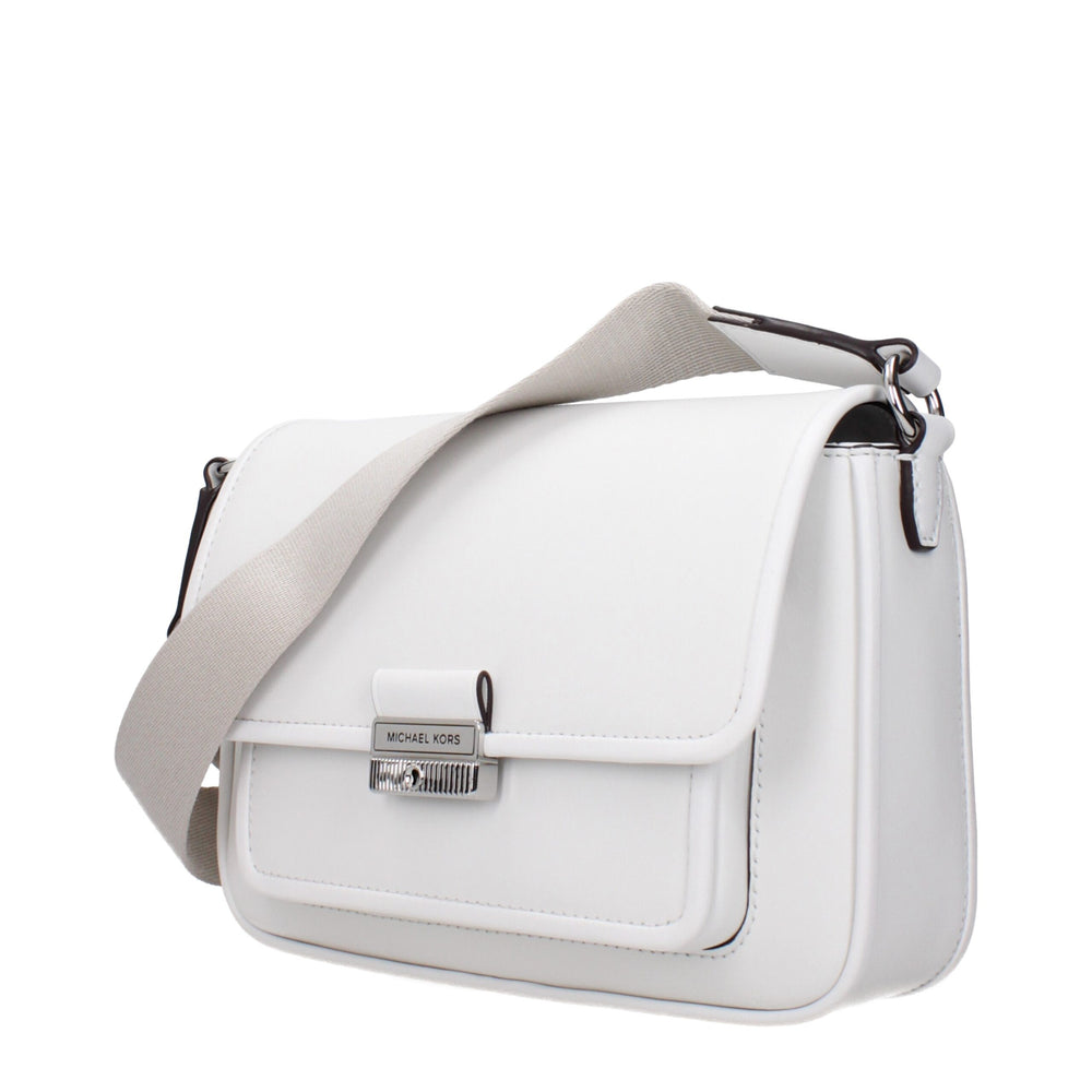 Michael Kors - White Leather Crossbody Bag