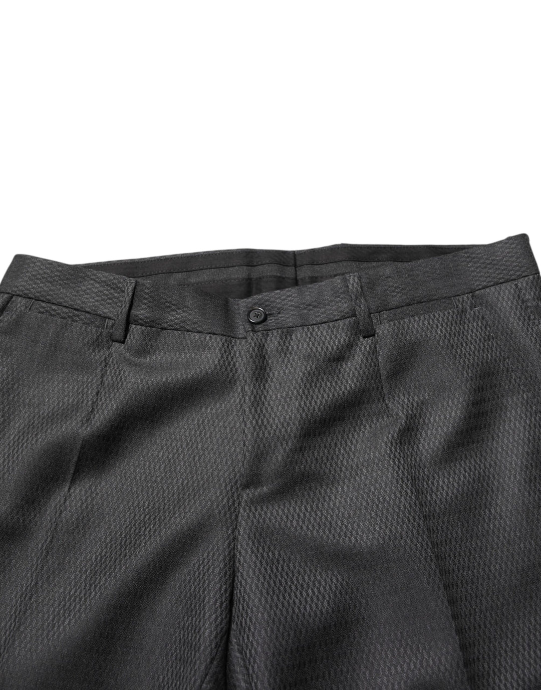Dolce &amp; Gabbana Black Wool Formal Dress Men Trouser Pants