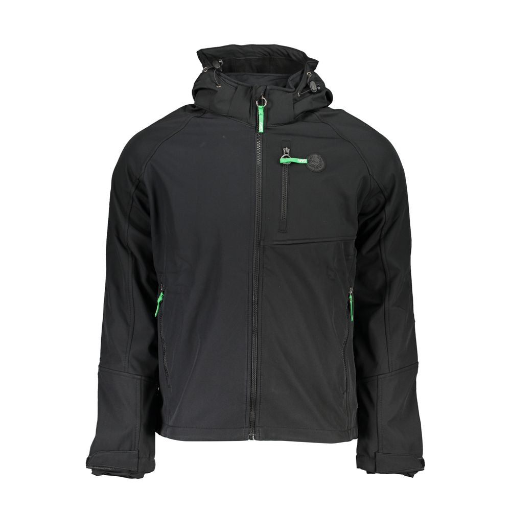 Gianmarco Venturi Black Polyester Shell Jacket