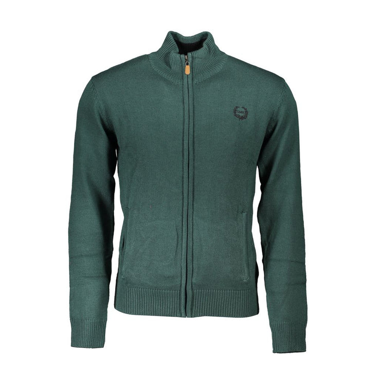 Gianmarco Venturi Verde Cotton Men Cardigan