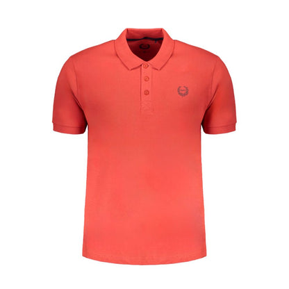 Gianmarco Venturi Red Cotton Men Polo Shirt