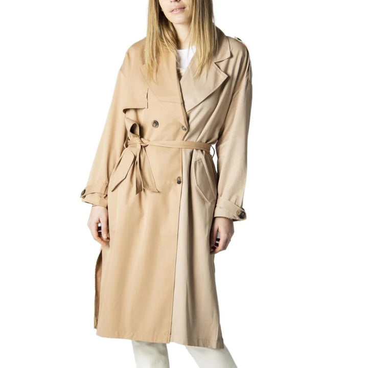 Only Beige Polyester Coat