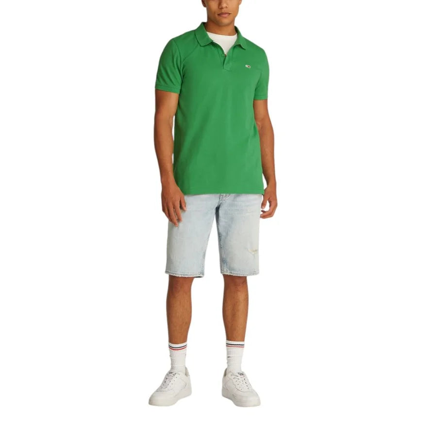 Tommy Hilfiger Jeans Bicolor Cotton Polo Shirt
