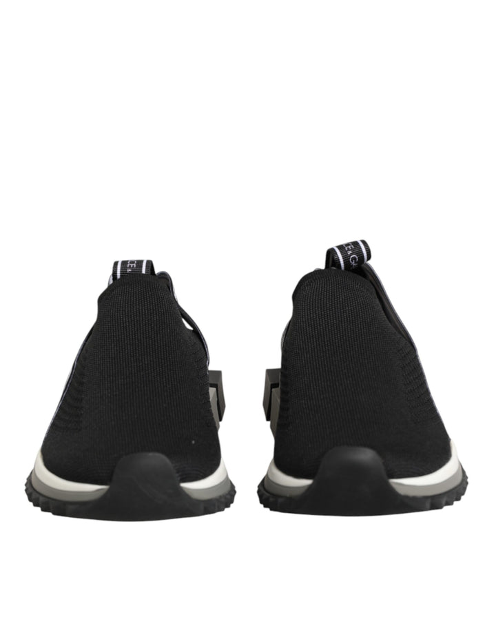 Dolce &amp; Gabbana Black Slip On Sorrento Low Top Sneakers Shoes