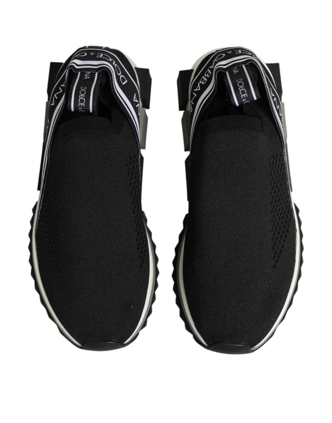 Dolce &amp; Gabbana Black Slip On Sorrento Low Top Sneakers Shoes