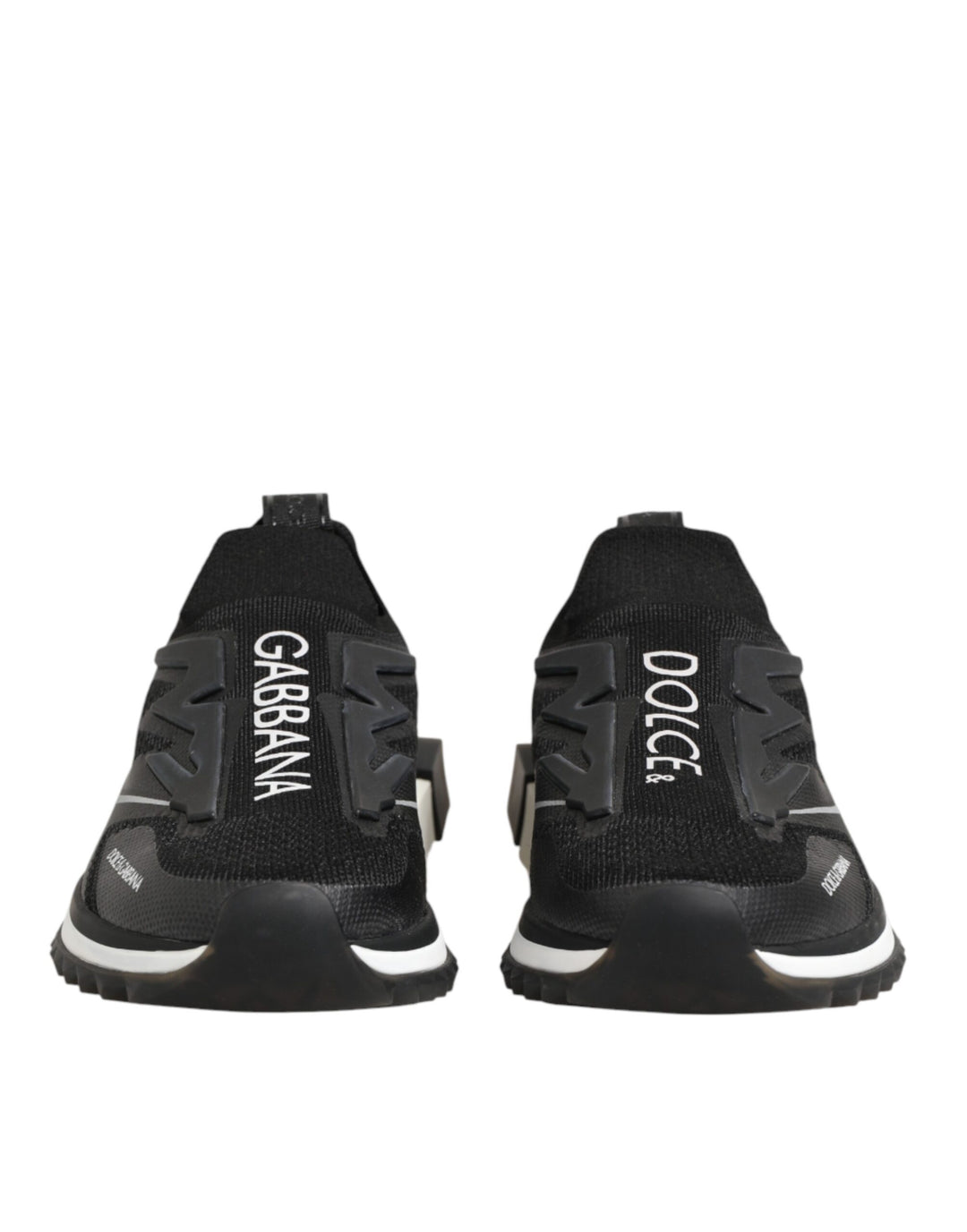 Dolce &amp; Gabbana Black SORRENTO Sport Stretch Sneakers Shoes