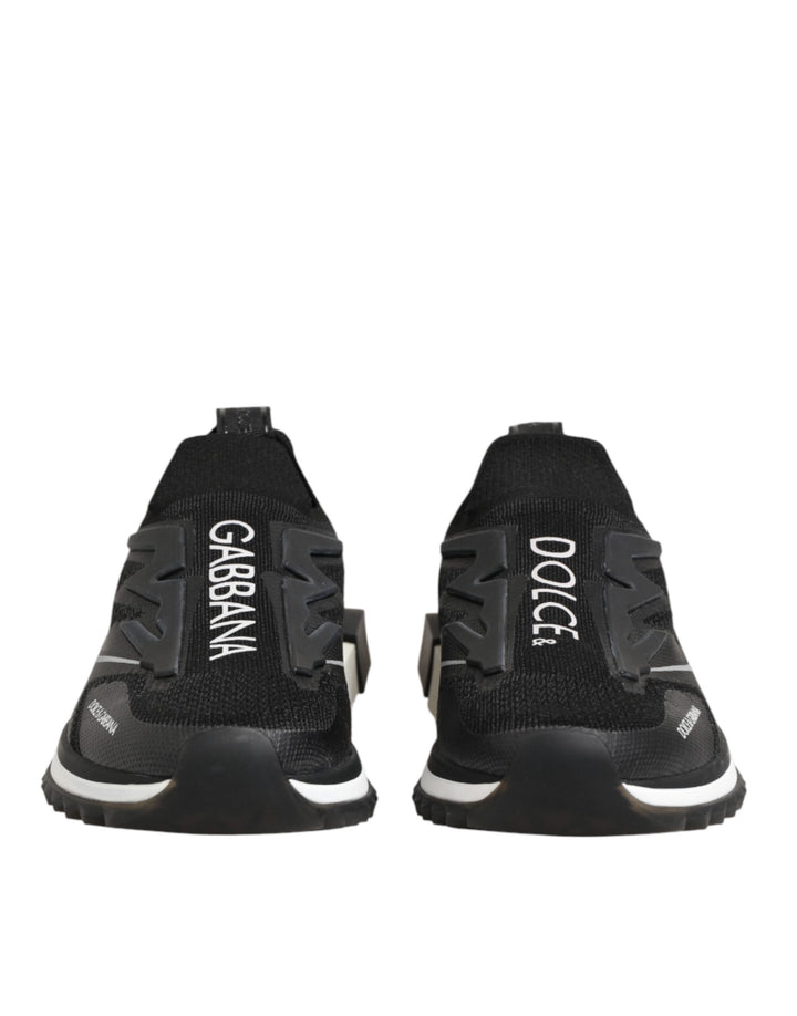 Dolce &amp; Gabbana Black SORRENTO Sport Stretch Sneakers Shoes