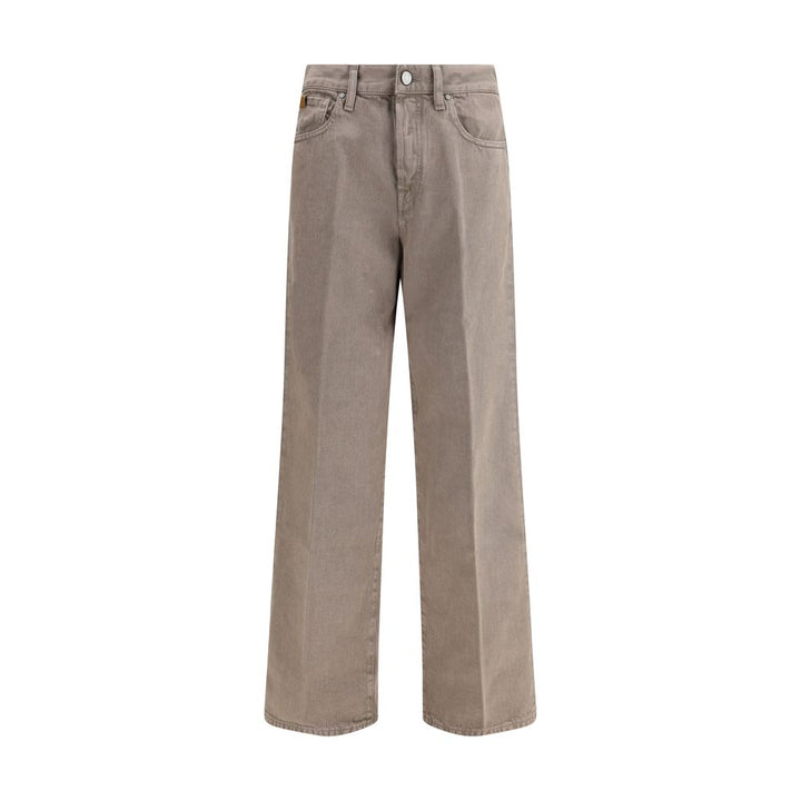 Jacob Cohen Brown Cotton Relaxed Fit Jeans