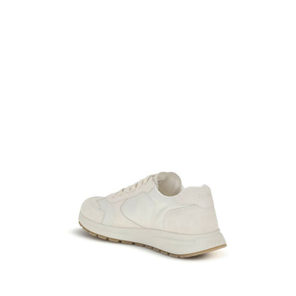 Prada Cream Recycled Polyamide Athletic Sneakers