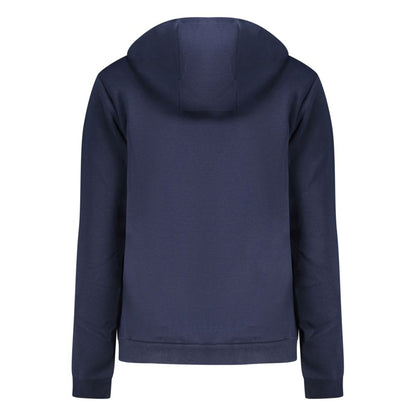Norway 1963 Blue Cotton Women Sweatshirt with Hood and Zip