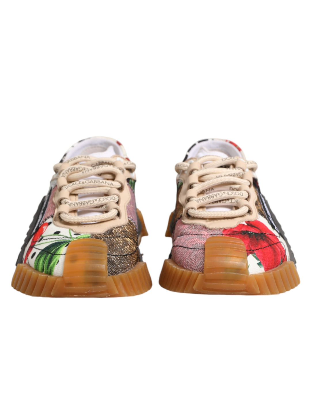 Dolce &amp; Gabbana Multicolor Logo Low Top NS1 Sneakers Shoes