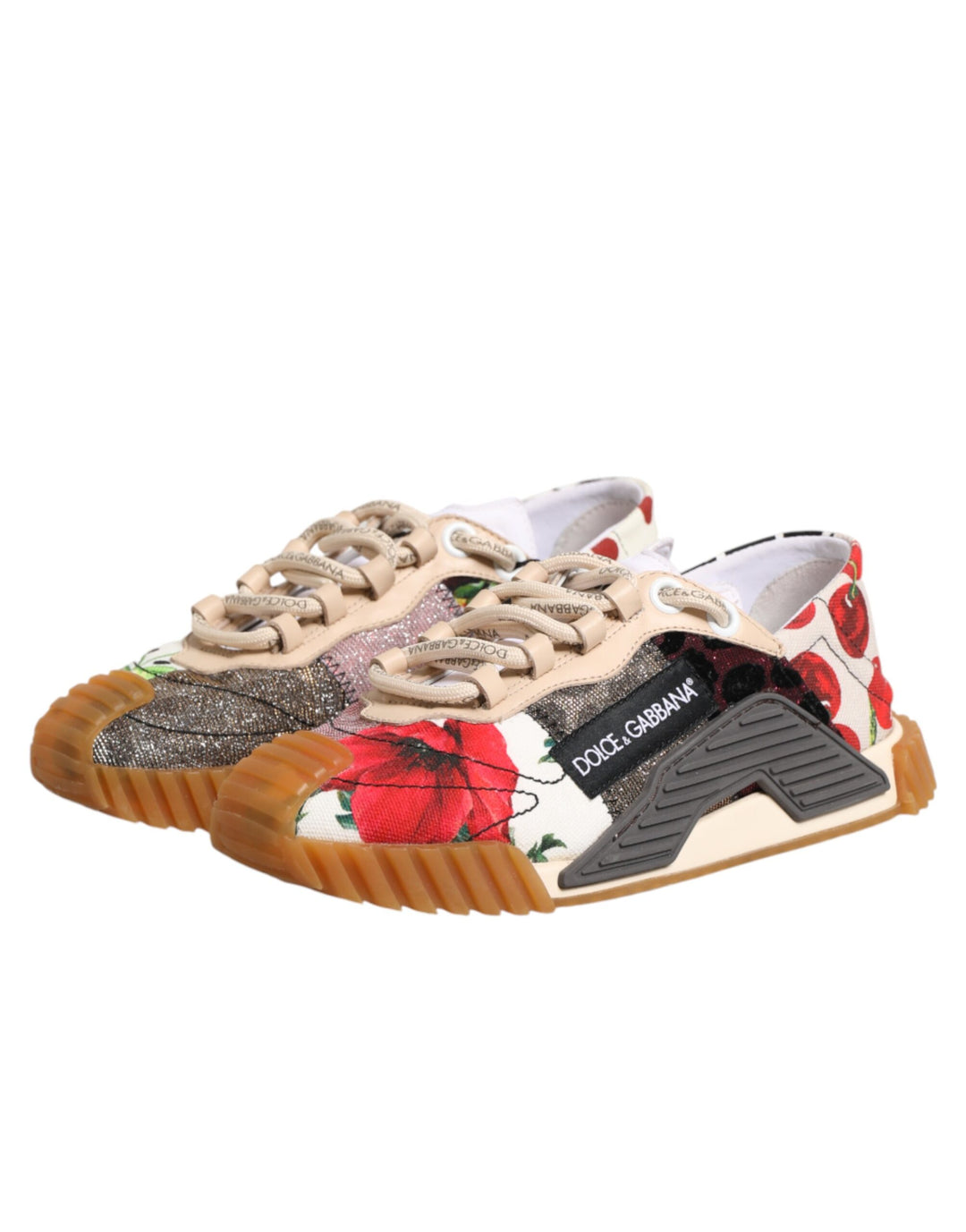 Dolce &amp; Gabbana Multicolor Logo Low Top NS1 Sneakers Shoes