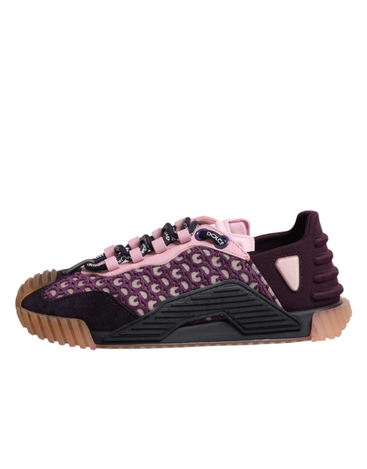 Dolce &amp; Gabbana Multicolor Logo Low Top NS1 Sneakers Shoes