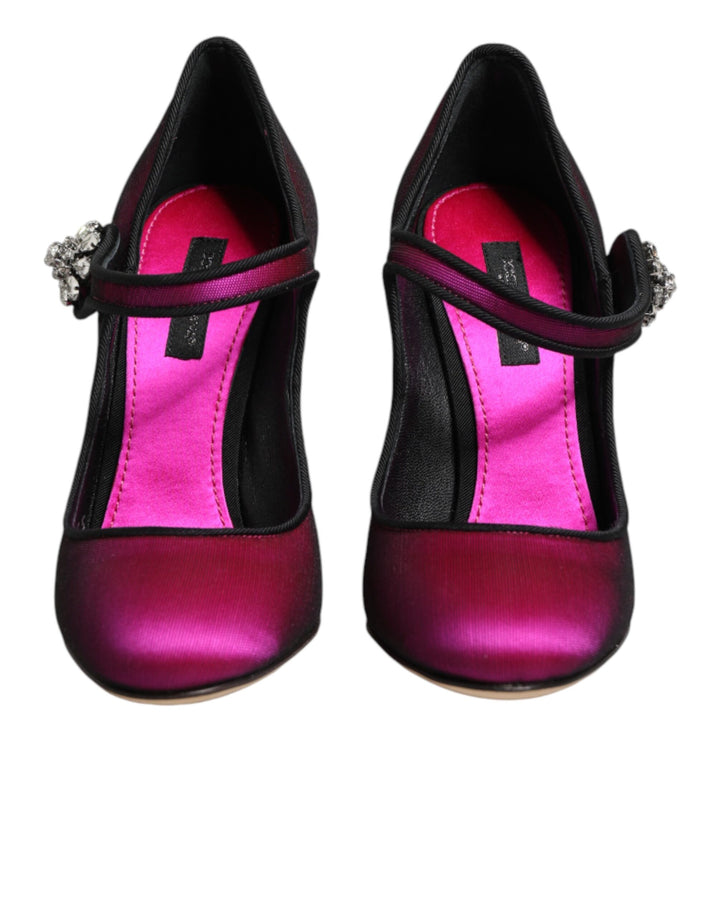 Dolce &amp; Gabbana Pink Embellished High Heels Pumps Shoes