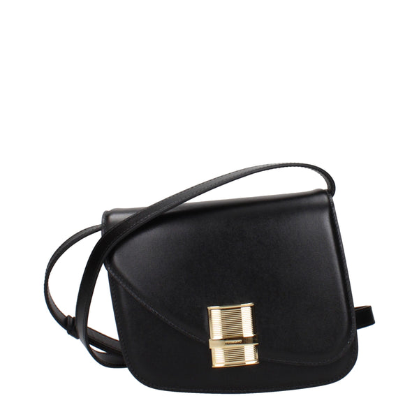 Salvatore Ferragamo - Black Leather Crossbody Bag
