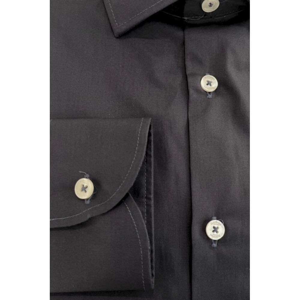 Baldinini Trend Gray Cotton Men Shirt