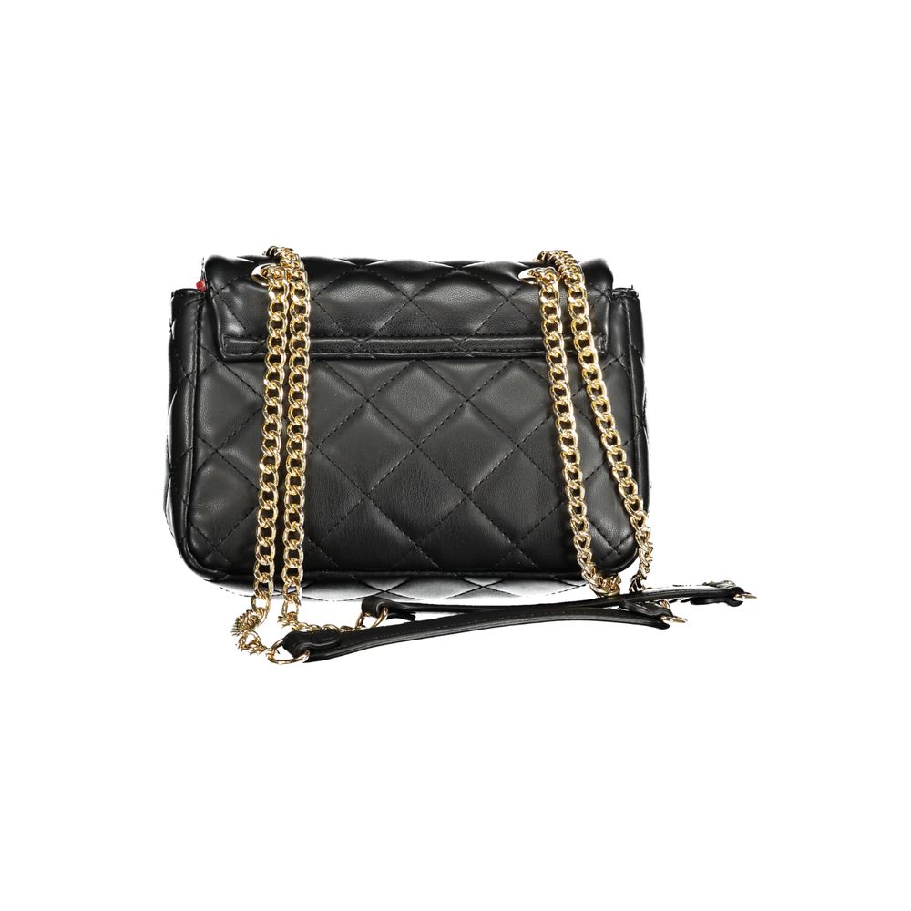 Mario Valentino Black Polyurethane Women Shoulder Bag