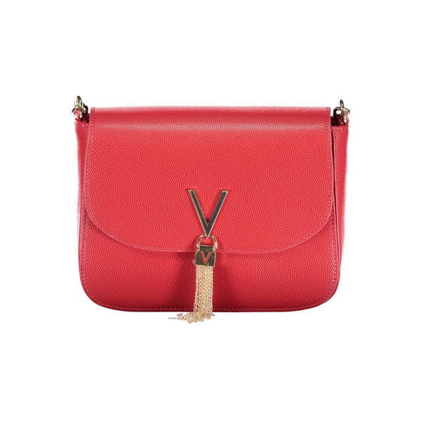 Mario Valentino - Rosso Polyurethane Women’s Bag With Removable Shoulder Strap