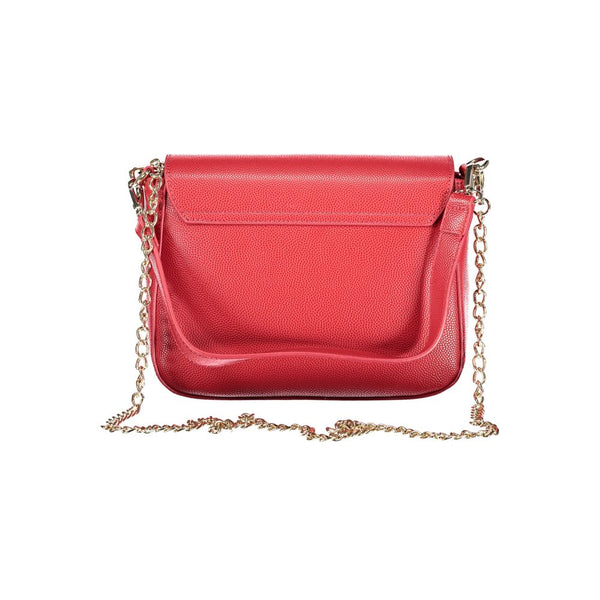 Mario Valentino - Rosso Polyurethane Women’s Bag With Removable Shoulder Strap