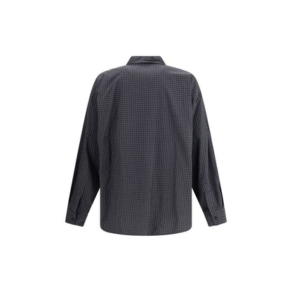 Balenciaga Black Wool Pattern Shirt