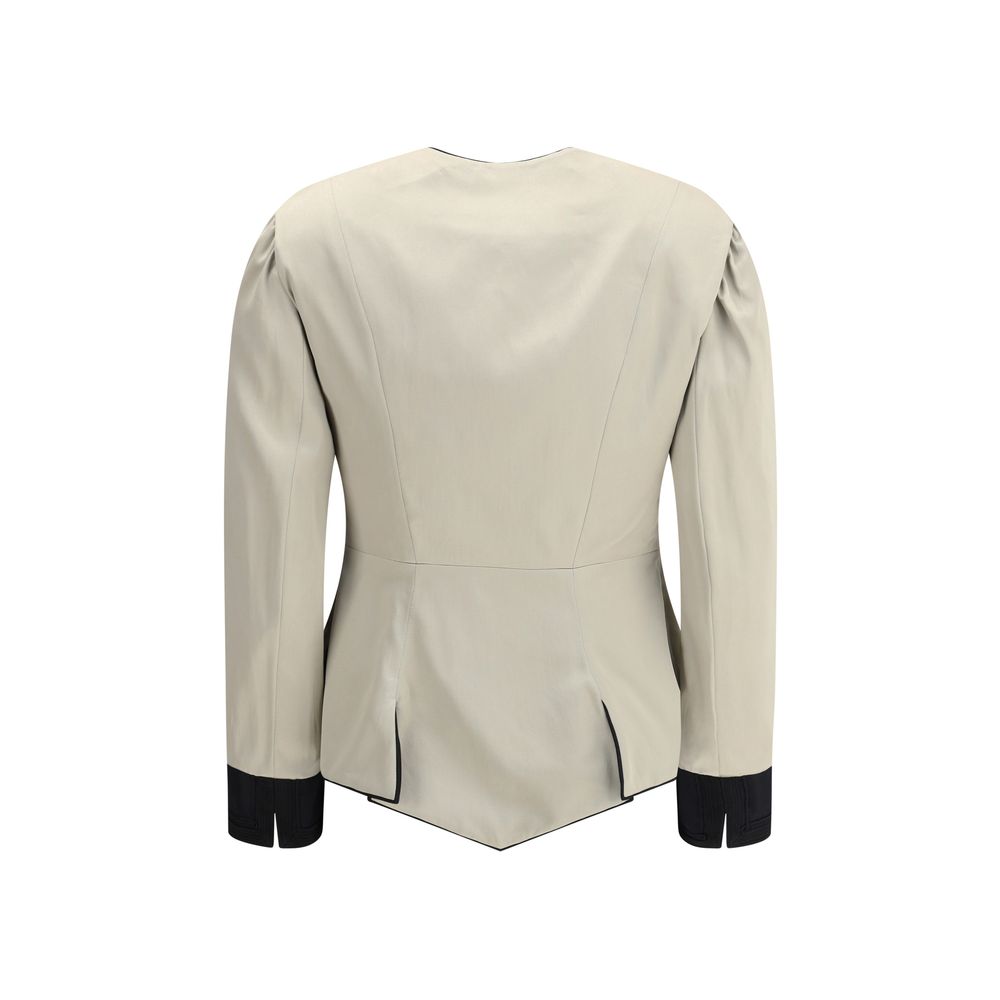 Chloé Silver Silk Coat