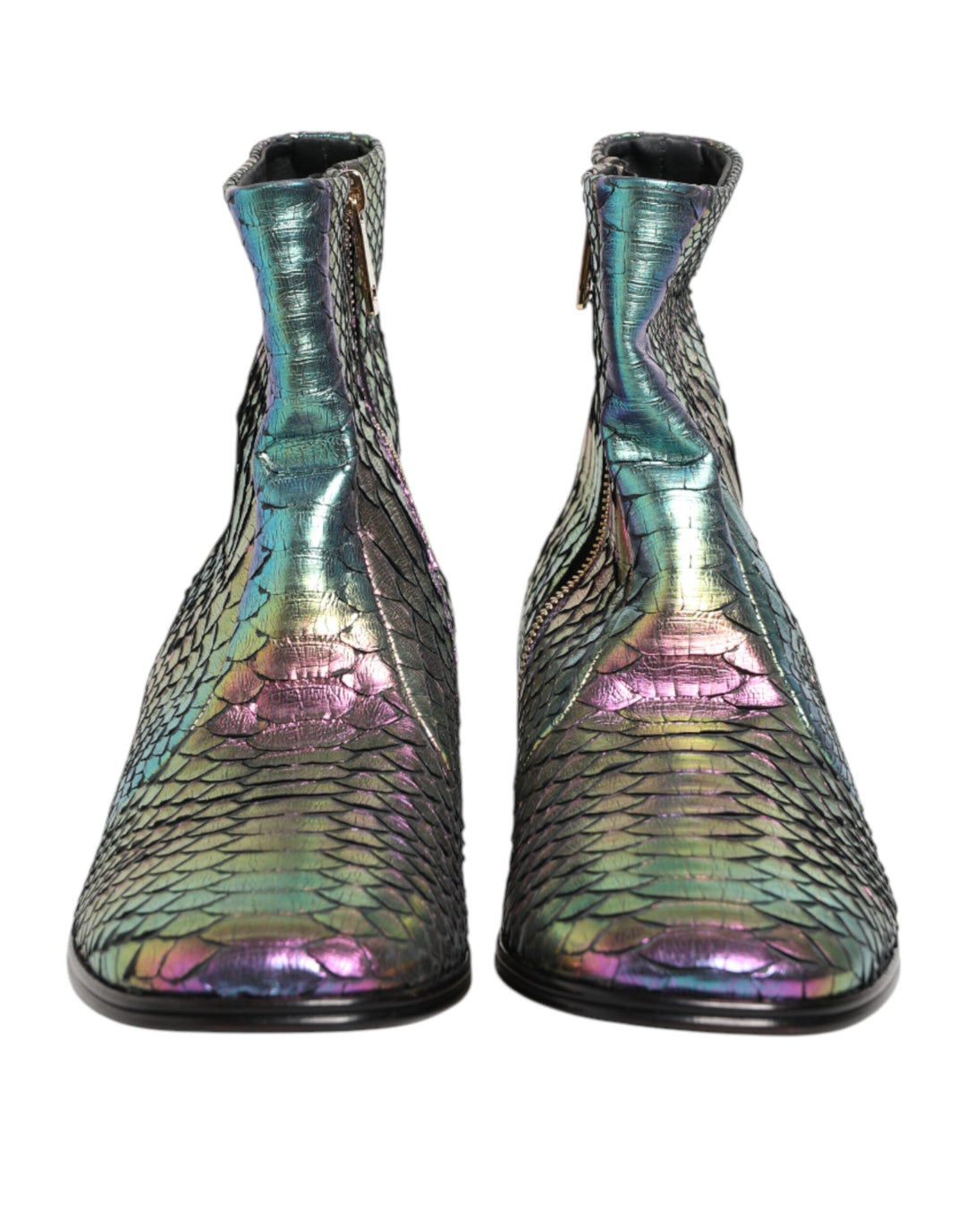 Dolce &amp; Gabbana Multicolor Chelsea Short Ankle Boots Shoes
