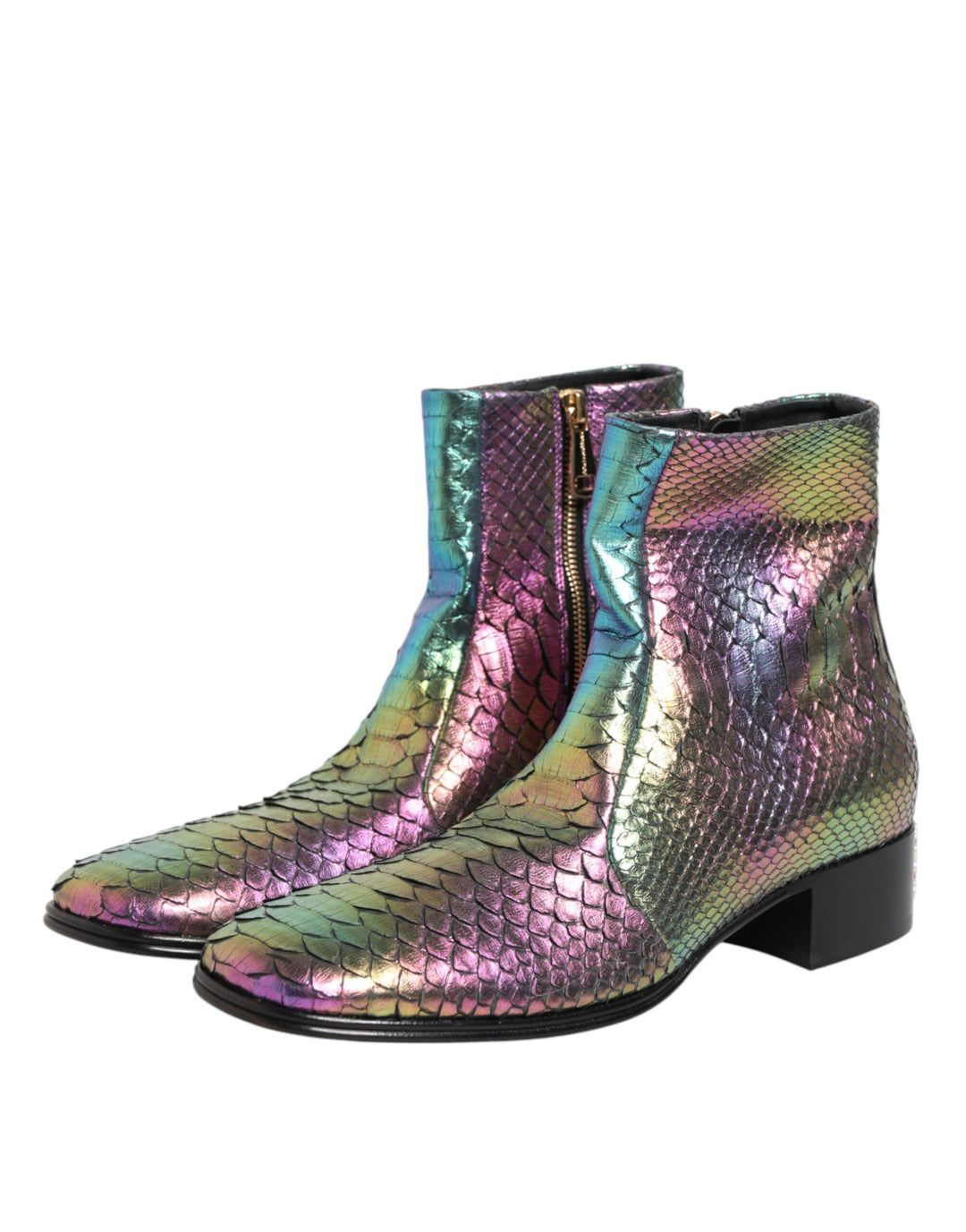 Dolce &amp; Gabbana Multicolor Chelsea Short Ankle Boots Shoes