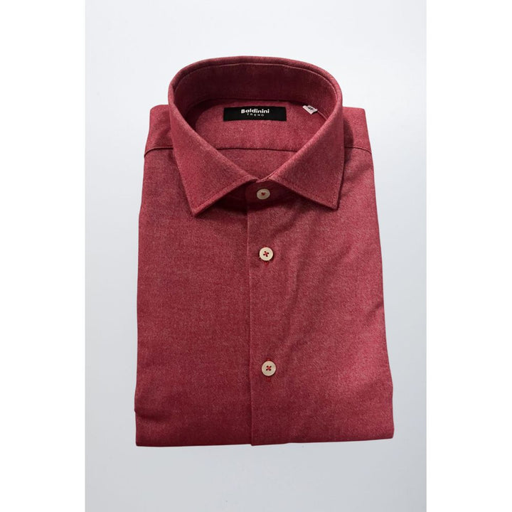 Baldinini Trend Red Cotton Men&