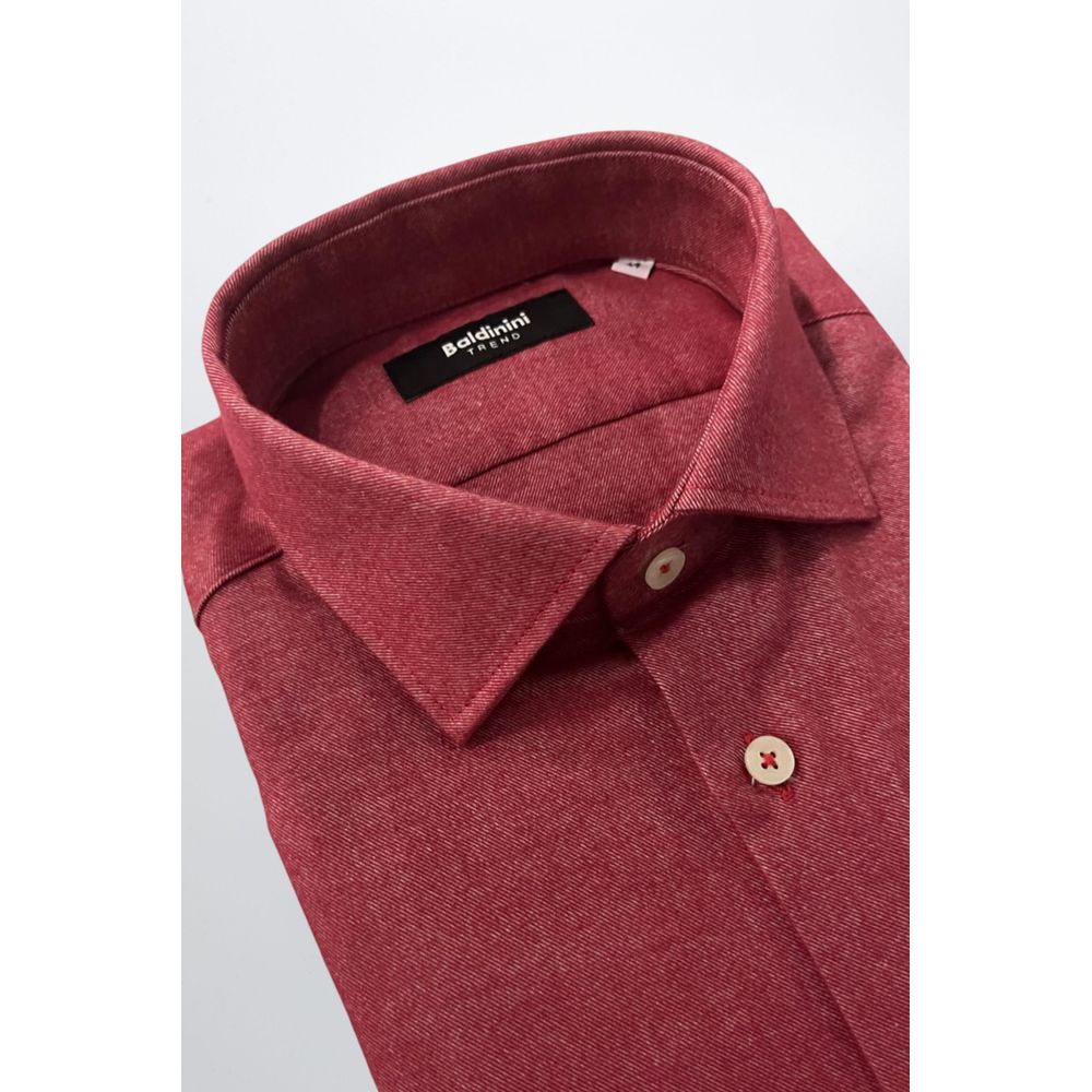 Baldinini Trend Red Cotton Men&