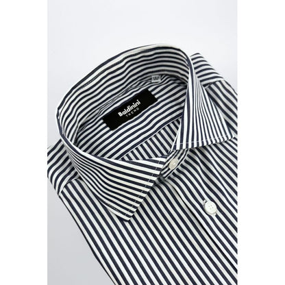 Baldinini Trend Blue Cotton Men's Shirt