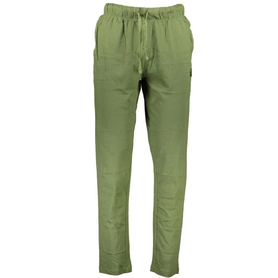 Gianmarco Venturi Verde Cotton Men’s Sport Trouser