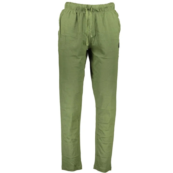 Gianmarco Venturi Verde Cotton Men’s Sport Trouser