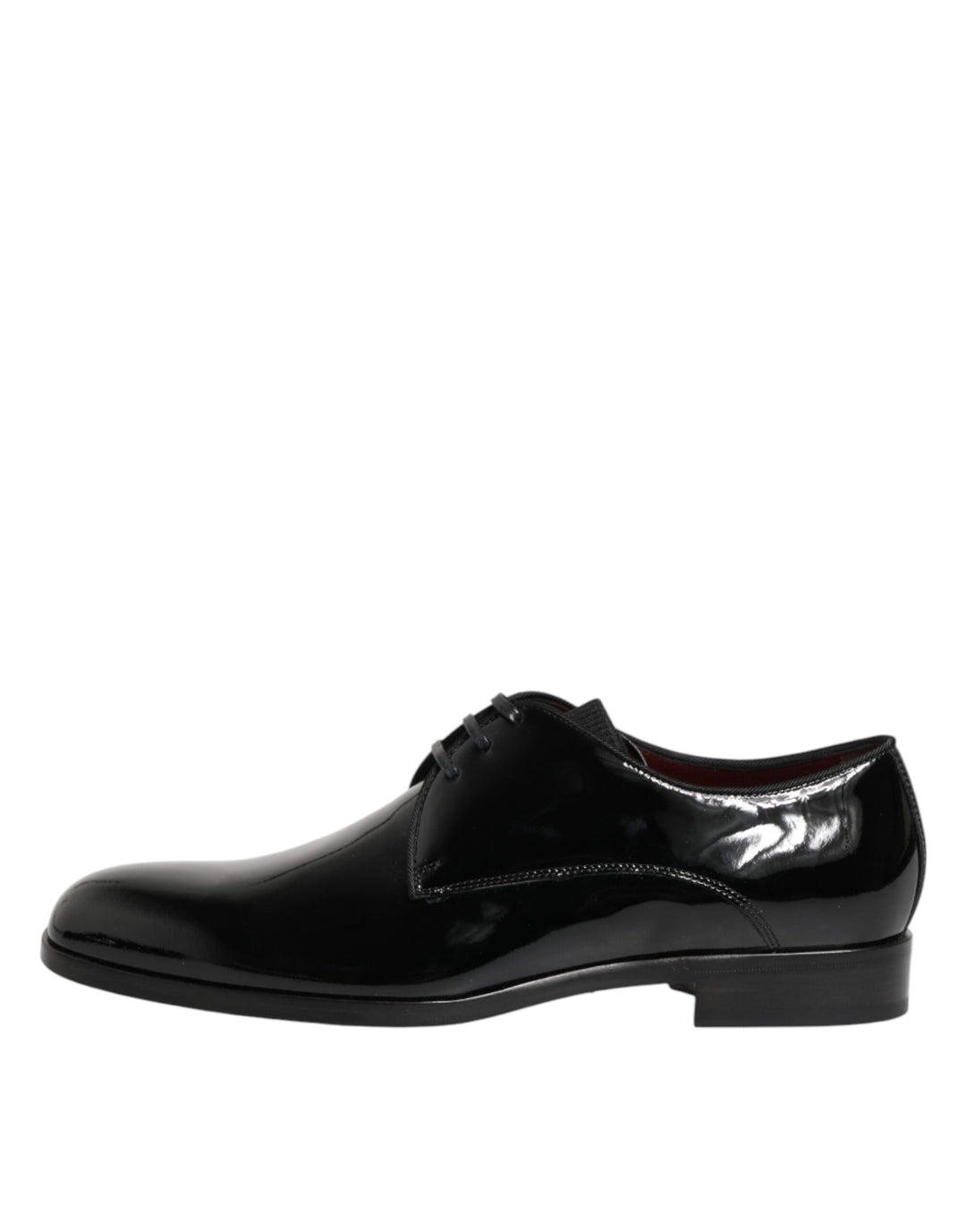 Dolce &amp; Gabbana Black Calfskin Leather Derby Dress Shoes