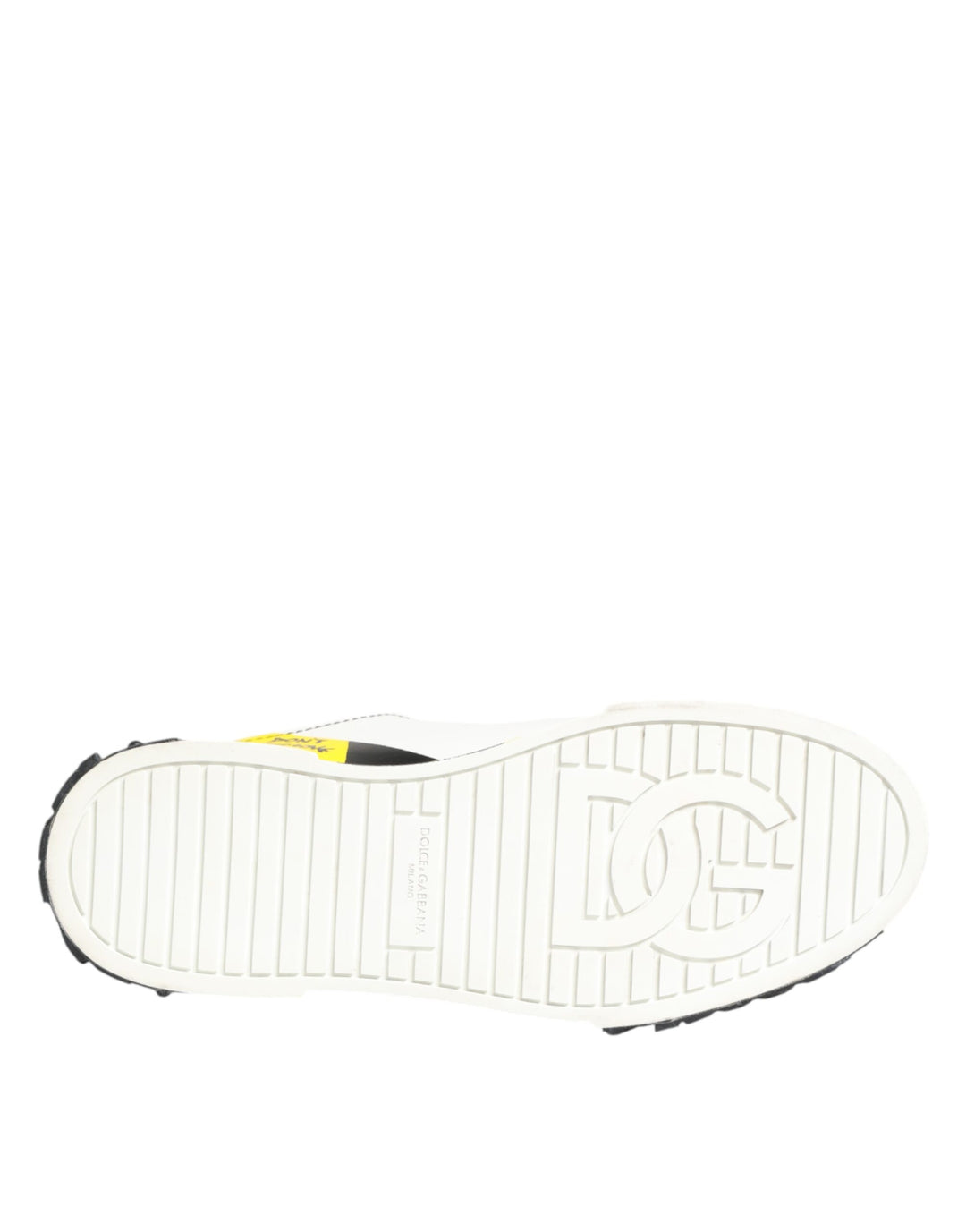 Dolce &amp; Gabbana Multicolor Leather Graffiti Low Top Sneakers Shoes