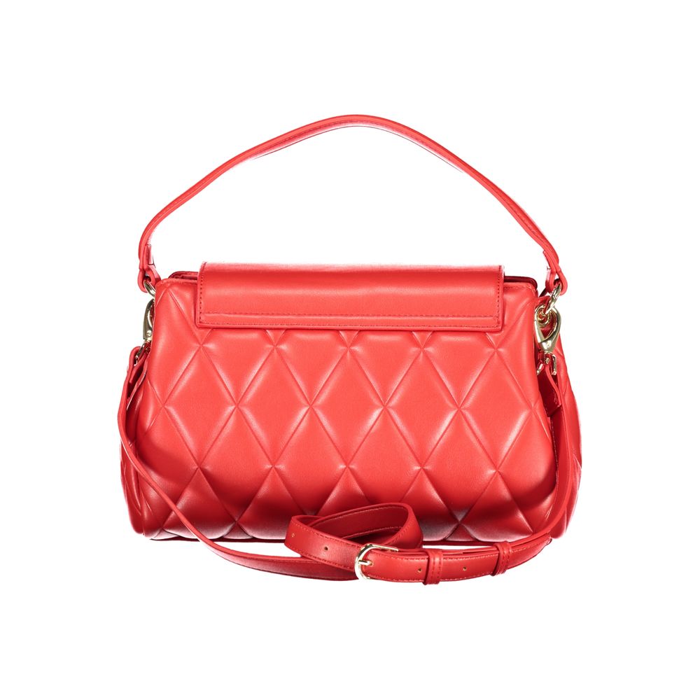 Mario Valentino - Rosso Polyurethane Women’s Bag with Adjustable Shoulder Strap