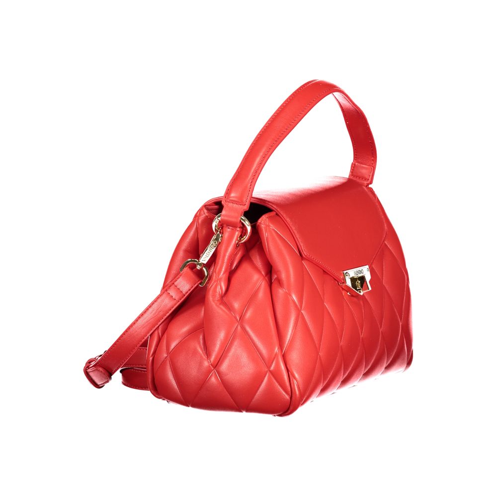 Mario Valentino - Rosso Polyurethane Women’s Bag with Adjustable Shoulder Strap