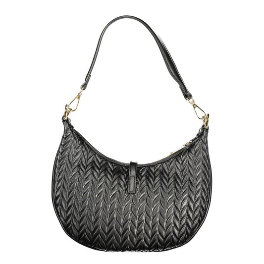 Mario Valentino Black Polyurethane Women Shoulder Bag