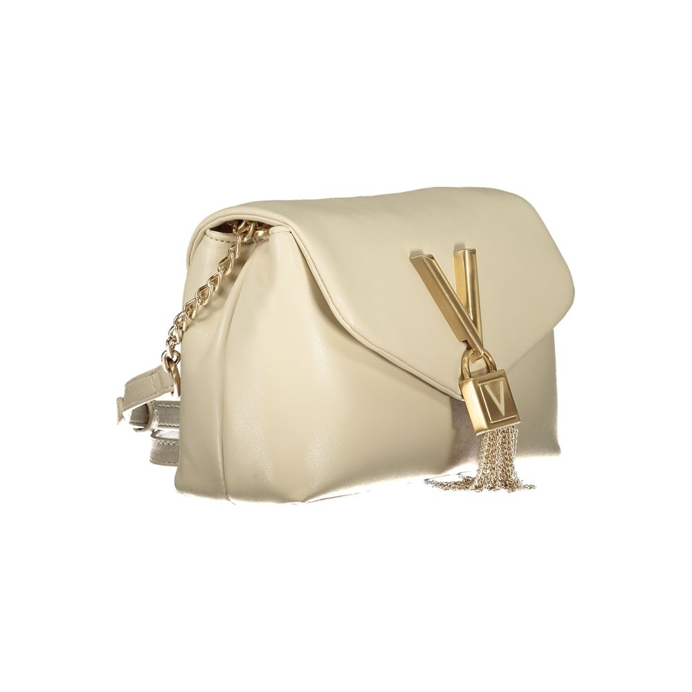 Mario Valentino Beige Polyurethane Women Shoulder Bag